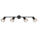 Globo 54802S-4 Deckeneinbauleuchte Xara 4x40W | E14 - schwarz
