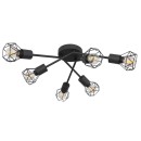 Globo 54802S-6 Deckeneinbauleuchte Xara 6x40W | E14 - schwarz