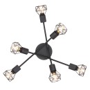 Globo 54802S-6 Deckeneinbauleuchte Xara 6x40W | E14 - schwarz