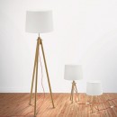 Ideal Lux Tischlampe York TL1 1x60W E27 - natürliche Materialien