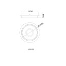 Globo 48046D LED Deckenleuchte ZARA | 8W integrierte LED-Quelle | 500lm | 3000K