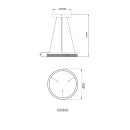 Globo 48046H LED Pendelleuchte ZARA | 16W integrierte LED-Quelle | 1100lm | 3000K