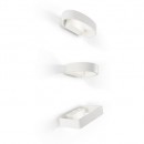 Ideal Lux 115191 LED Wandleuchte Square Zed 1x5W Bianco - weiß, Quadrat