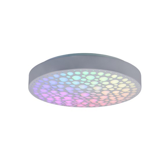 Trio R67161131 Chizu LED-Deckenleuchte 1x22W | 2500lm | 2700-6000K | RGB -  dimmbar, Nachtmodus, Fernbedienung, weiß