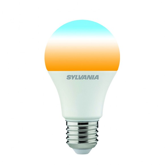 Sylvania 0028902 Intelligente LED-Glühbirne 1x8,5W | E27 | 806lm | 2700-6500K - dimmbar, Wi-Fi, weiß