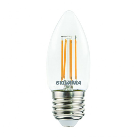 Sylvania 0029366 LED-Glühlampe 1x4,5W | E27 | 470lm | 2700K - dimmbar, klar