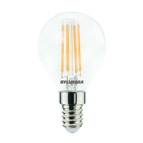 Sylvania 0029490 LED-Glühlampe 1x4,5W | E14 | 470lm | 2700K - dimmbar, klar