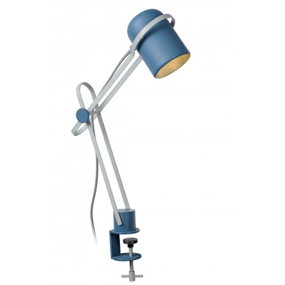 Lucide 05535/01/35 Kinderlampe mit Clip Bastin 1x25w | E14 - Blau, Kabelschalter