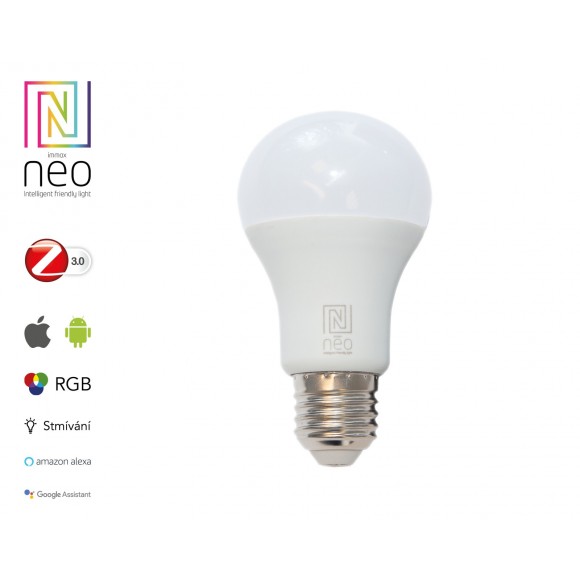 Immax Neo 07115L LED Lampe intelligente 1x9W | RGBW | Zigbee 30 - dimmbar und Farbwechsel