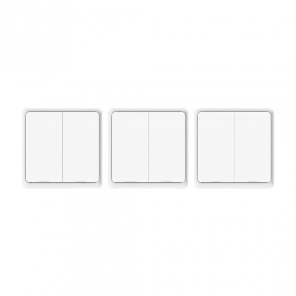 Immax NEO 07507C Set 3x Switch 2-Button, ZigBee 30 - weiß