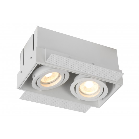 Lucide 09925/02/31 Spotleuchte Trimless 2x50w | GU10 - weiß, einstellbar, dimmbar