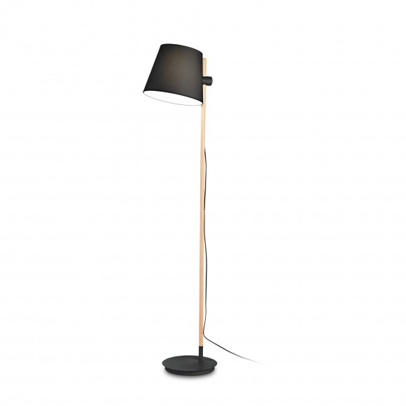 Ideal Lux 282084 Stehleuchte Axel PT1 1x60w | E27 - Kabelschalter, schwarz