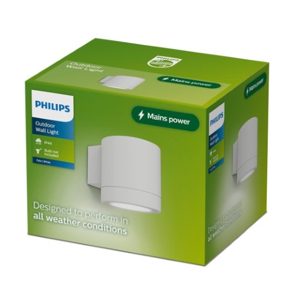 Philips 8721103104953 Außenwandleuchte Fylx  GU10 | weiß