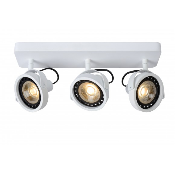 Lucide 31931/36/31 Spotleuchte Tala 3x12w | LED GU10 | 3x820lm | 2200k / 3000k - inkl. Lampe, weiß, einstellbar, dimmbar, CCT