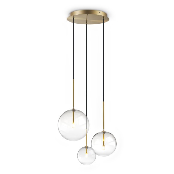 Ideal lux 339702 Pendelleuchte EQUINOXE  G4 | Seilleuchte | bronze