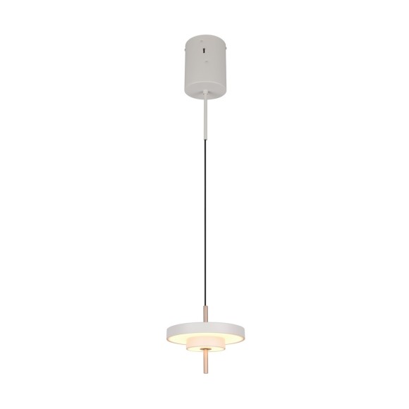 Trio T340210176 LED Pendelleuchte KEATON  | 10W integrierte LED-Quelle | 1x1200lm | 2300+3000+4000K | Seilleuchte | Trio - SwitchDimmer | grau