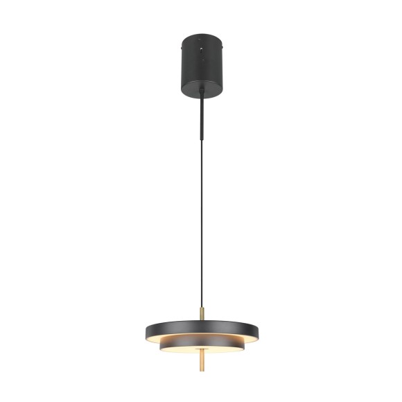 Trio T340219180 LED Stehlampe KEATON  | 34W integrierte LED-Quelle | 1x4000lm | 2300+3000+4000K | Seilleuchte | Trio - SwitchDimmer | schwarz | gold