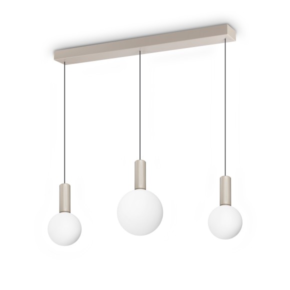 Ideal lux 349213 LED Pendelleuchte ODEON  | 20W integrierte LED-Quelle | 1740lm | 3000K | Seilleuchte | weiß