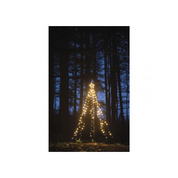 ZY2259 LED Weihnachtsbaum Metall 1x6W | IP44 | 180 Leuchtmitteln - Timer