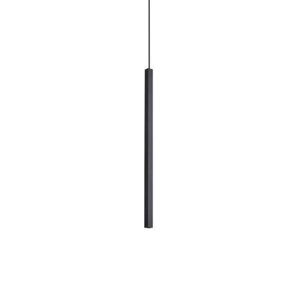 Ideal lux 351650 LED Pendelleuchte LOOK  | 4W integrierte LED-Quelle | 180lm | 3000K | Seilleuchte | schwarz