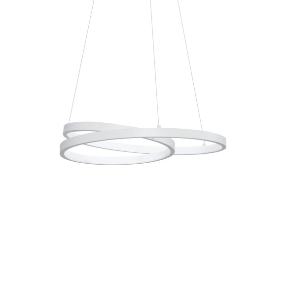 Ideal lux 352435 LED Pendelleuchte OZ  | 38W integrierte LED-Quelle | 2300lm | 3000K | Seilleuchte | verstellbar | weiß