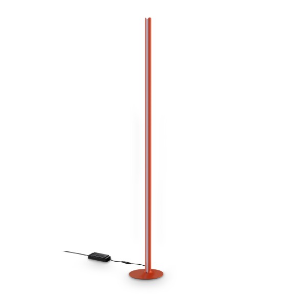 Ideal lux 354668 LED Stehlampe DORICA  | 50W integrierte LED-Quelle | 2590lm | 3000K | mit Schalter | orange