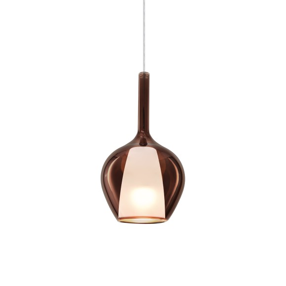 Ideal lux 359915 Pendelleuchte KALIQUE E27 | verstellbar | Seilleuchte | kupfer