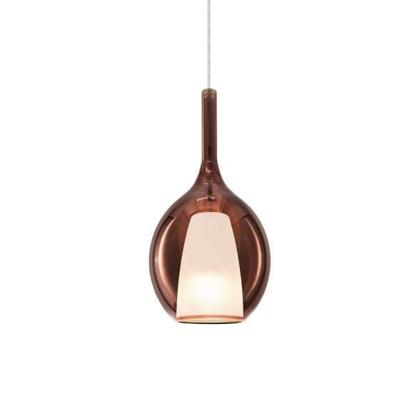 Ideal lux 360027 Pendelleuchte KALIQUE E27 | verstellbar | Seilleuchte | kupfer