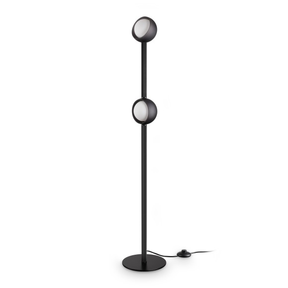 Ideal lux 362861 LED Stehlampe BLOOM  | 11W integrierte LED-Quelle | 490lm | 3000K | mit Schalter | schwarz