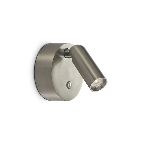 Ideal lux 364810 LED Spot-Wandleuchte BEAN  | 3W integrierte LED-Quelle | 180lm | 3000K | mit Schalter | mit Schalter | gold
