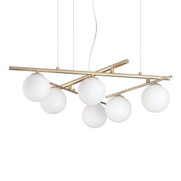 Ideal lux 365121 Pendelleuchte ATLAS  G9 | verstellbar | Seilleuchte | gold