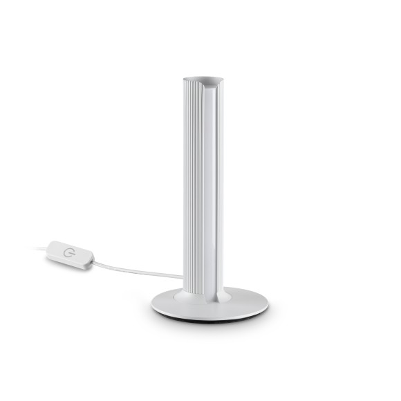 Ideal lux 366074 LED Tischlampe DORICA  | 8W integrierte LED-Quelle | 380lm | 3000K | mit Schalter | weiß