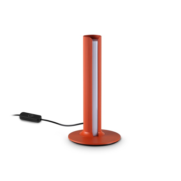 Ideal lux 366098 LED Tischlampe DORICA  | 8W integrierte LED-Quelle | 260lm | 3000K | mit Schalter | orange