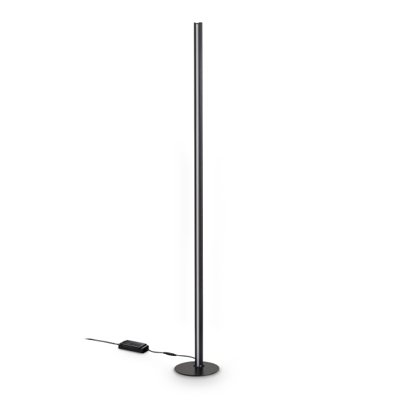 Ideal lux 366128 LED Stehlampe DORICA  | 50W integrierte LED-Quelle | 1520lm | 3000K | mit Schalter | schwarz