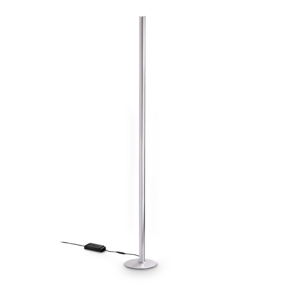 Ideal lux 366142 LED Stehlampe DORICA  | 50W integrierte LED-Quelle | 3160lm | 3000K | mit Schalter | chrom