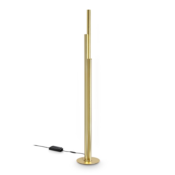 Ideal lux 366241 LED Stehlampe DORICA  | 66W integrierte LED-Quelle | 3180lm | 3000K | mit Schalter | bronze