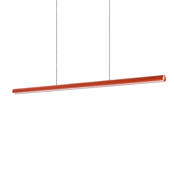 Ideal lux 366418 LED Pendelleuchte DORICA  | 35W integrierte LED-Quelle | 1240lm | 3000K | verstellbar | Seilleuchte | orange