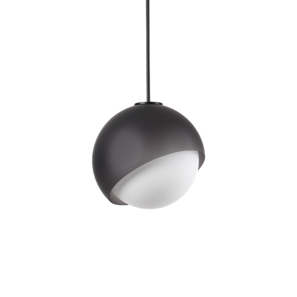Ideal lux 366692 Pendelleuchte BLOOM  E27 | verstellbar | Seilleuchte | schwarz