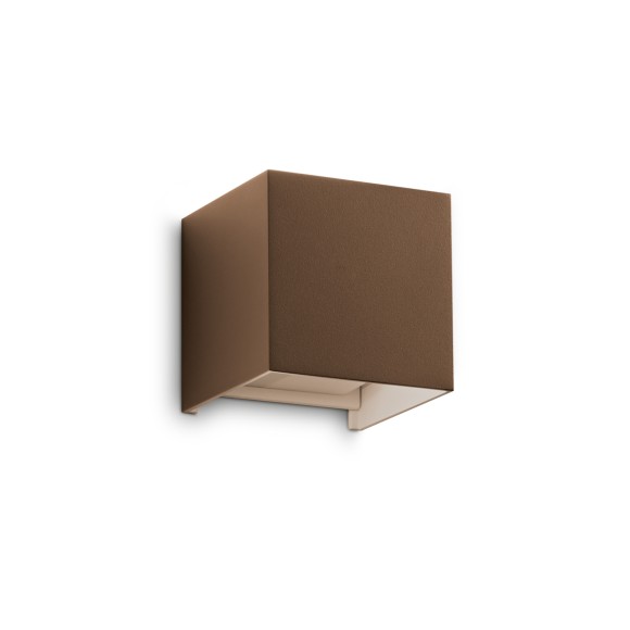 Ideal lux 366814 LED Außenwandleuchte ATOM  | 12W integrierte LED-Quelle | 700lm | 4000K | braun