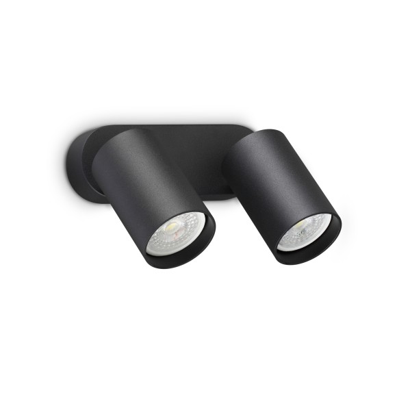Ideal lux 367385 Spot-Wandleuchte DYNAMITE  GU10 | schwarz