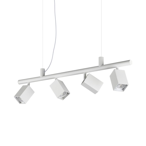 Ideal lux 367453 Pendelleuchte DYNAMITE  GU10 | verstellbar | Seilleuchte | weiß
