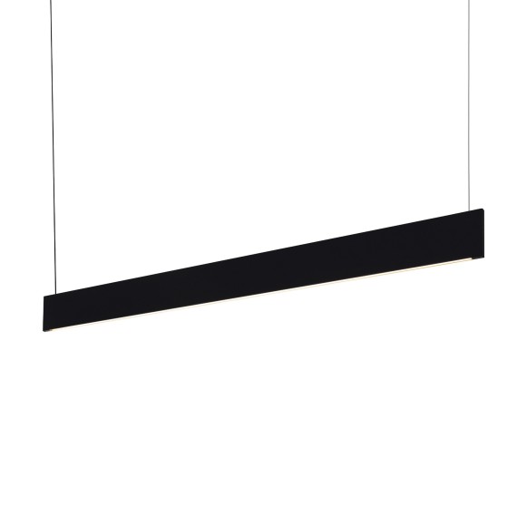 Ideal lux 368818 LED Pendelleuchte STEEL  | 24W integrierte LED-Quelle | 1310lm | 3000K | verstellbar | Seilleuchte | schwarz