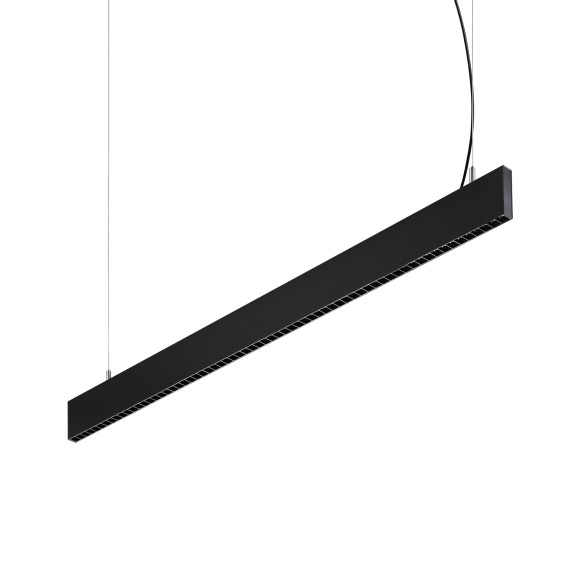 Ideal lux 368979 LED Pendelleuchte STEEL  | 30W integrierte LED-Quelle | 3060lm | 4000K | verstellbar | Seilleuchte | schwarz