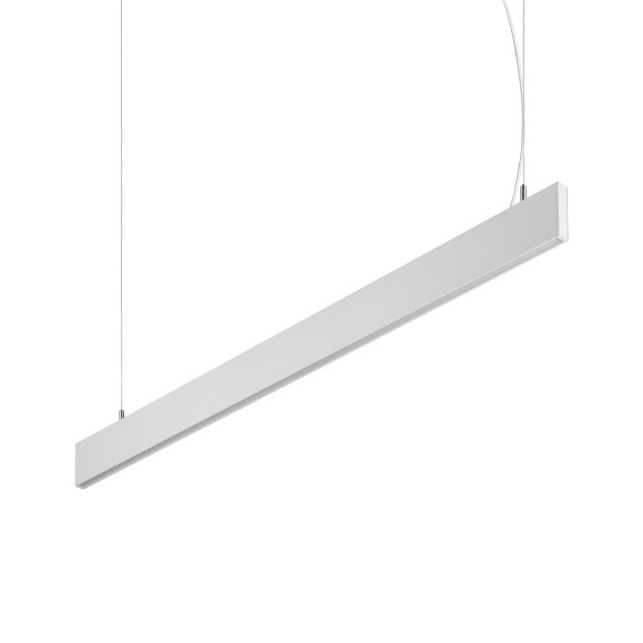 Ideal lux 369044 LED Pendelleuchte STEEL  | 29W integrierte LED-Quelle | 2470lm | 4000K | verstellbar | Seilleuchte | weiß
