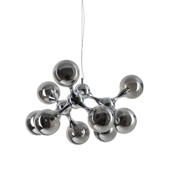 Ideal lux 370002 Pendelleuchte NODI  E14 | verstellbar | Seilleuchte | chrom