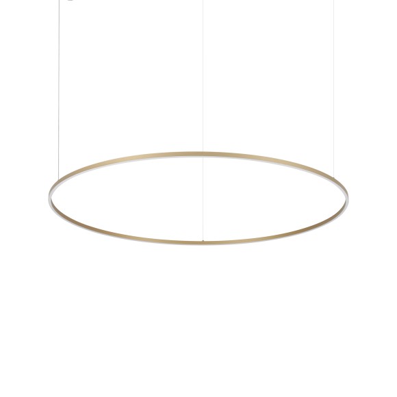 Ideal lux 370569 LED Pendelleuchte ORACLE  | 81W integrierte LED-Quelle | 4560lm | 3000K | verstellbar | Seilleuchte | bronze