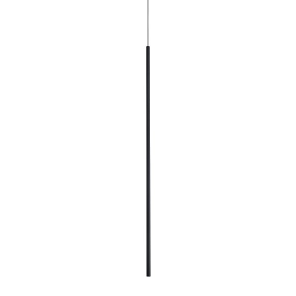 Ideal lux 370934 LED Pendelleuchte LOOK  | 4W integrierte LED-Quelle | 180lm | 3000K | verstellbar | Seilleuchte | schwarz