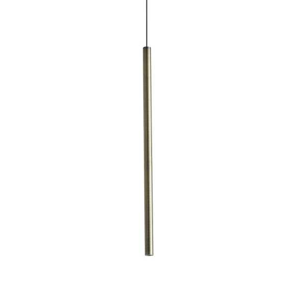 Ideal lux 371054 LED Pendelleuchte LOOK  | 4W integrierte LED-Quelle | 180lm | 3000K | verstellbar | Seilleuchte | bronze