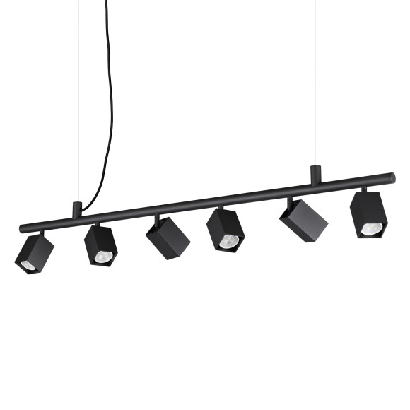Ideal lux 371412 Pendelleuchte DYNAMITE  GU10 | verstellbar | Seilleuchte | schwarz