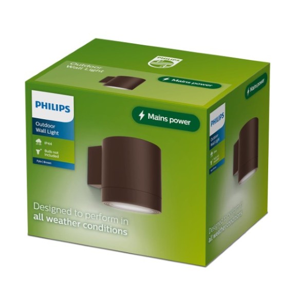 Philips 8721103104939 Außenwandleuchte Fylx GU10 | braun
